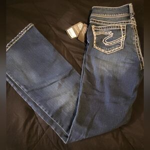 NEW Silver Jeans Suki Curvy fit Midrise Bootcut 28/34